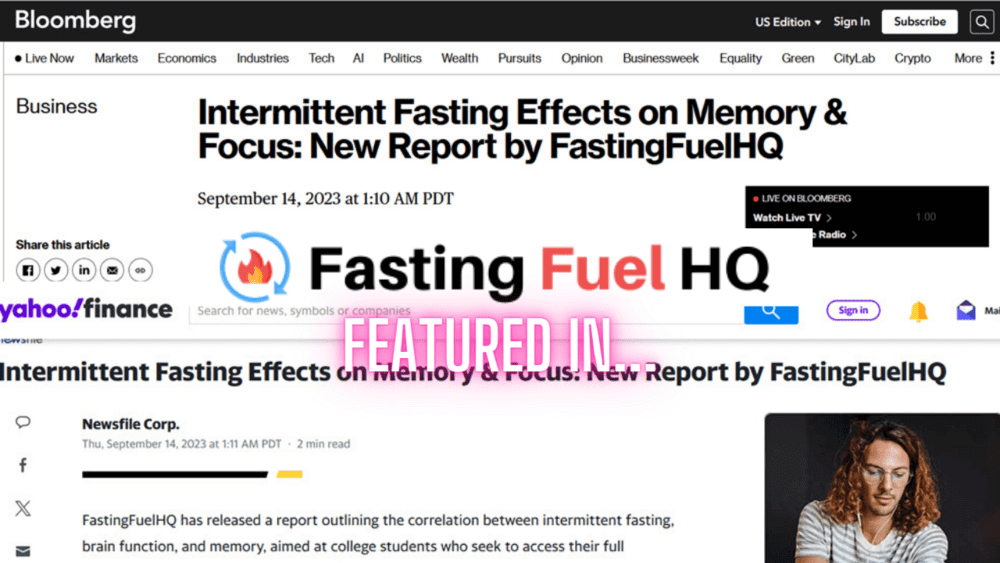 FastingFuelHQ Makes Headlines: Featured in Bloomberg, Yahoo Finance, Benzinga, Digital Journal, and FOX News!